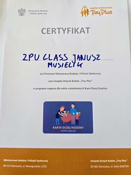 karta dużej rodziny glass szklarz